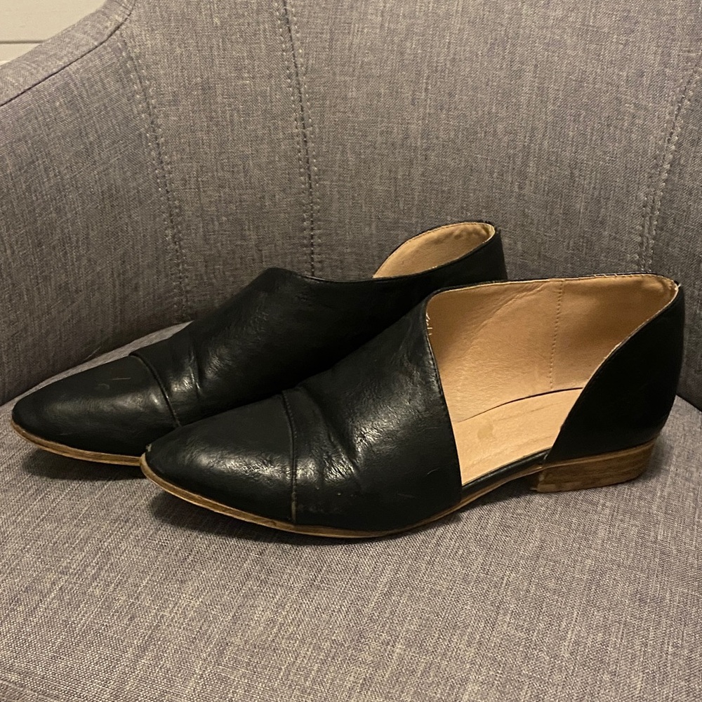 Catherine Malandrino Black Leather Women's Shoes size 10